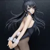 Mai Sakurajima Bunny Girl Senpai Sexig Anime Figure Rascal drömmer inte om Bunny Girl Senpai Action Figure Model Doll Toys 240409