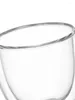 Bicchieri da vino alto borosilicato tazza d'acqua trasparente più caffè creativo con vetro a doppio strato resistente al calore