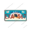 Metallmålning 2023 American States registreringsskylt tennskyltar vintage affisch Kalifornien Florida Jersey Texas Hawaii Plates Pub Club BA DH7YE