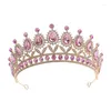 Clips de cheveux Crystal Wedding Diadem Rimestone Baroque Party Crown Princess Quinceanera Tiaras for Women Bridal Accessoires