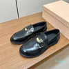 Leather Loafers Womens Dress Shoes Platform Flats low heel Casual Shoes Moccasins clogs Gold Return to the ancients Slip-On luxury Designer shoes 35-41