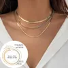 Color Snake Chain Bone Contrast Ins Women s Versatile Diamond Inlaid Multi Layered Heart shaped Necklace Veratile haped