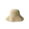 Basker kvinnor hink hatt halm fiskare mössa kvinnlig vikning bekväm andningsbar sommarhuvud vindtäta solprocesser 56-58 cm