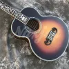 Guitar Sunburst 38 Inches Solid Spruce Top Cj165 Acoustic Guitar Ebony Abalone Flowers Inlays Om Body Electric Guitar