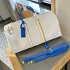 Designer Duffle Bag Classic 45cm Travel Bagage for Men Leather Grande Capacitar bolsas Bolsa Bolsas de ombro Momens Saco de viagem de grande capacidade