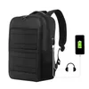 Backpack Solar 14W Panel Powered 15.6inch Laptop Bag Water-resistant Large Capacity Travel USB Charging