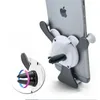 2024 Gravity Car Mobiltelefon Holder Air Vent Clip Mount för Cell Stand Smartphone GPS Support för iPhone 13 12 Xiaomi Samsung- För Mobile Air Vent Mount