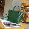 Tanned Plant Top Layer Cowhide Niche and Versatile Womens Bag Single Shoulder Crossbody Minimalist Zippered Dumpling Shell