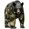 3D Puzzles Delight Kids And Adults With This Creative Black Bear House Puzzle - Perfect Birthday Gift! 240419