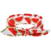 Baby Girls Hair Accessories Headband Infant Fruit Bows Newborn Rabbit Ear Watermelon Soft Ribbon Children Kids Headwear LL