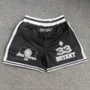 Trillest Black Lower Merion High School Basketball Shorts gestickt 33 Bryant Streetstyle Training Hosen 240416