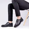 Casual Shoes Man Derby Crocodile Pattern Genuine Cow Leather Plain-Toe Dress Business Men's Comfortable Wedding Suits Shoe