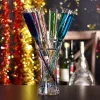 6Pc 120/150ml Colorful Champagne Glass Creative Flute Goblet Beach Glasses Crystal Cocktail Wine Cup With Base Bar Party Drinkware