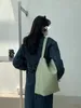 Drawstring Korea Bucket Tote For Women Sling Shoulder Bag Large Capacity Handbag Shopper With Small