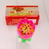 Lotus Music Candle Lotus Singing Birthday Party Cake Music Flash Flower Candles Cakes Accessories Home Decorations