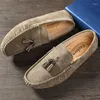 Casual Shoes Men Loafers Fashion Designer Mens Italian Flats Leather Moccasins Soft Boat Footwear Handmade