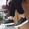 Chaussures décontractées baskets en cuir hommes confortables qualité coréenne