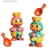 Sable Player Water Fun Kids Douche de douche Toys Cute de baignoire de canard Jouets pour les tout-petits 1 à 4 ans avec roues en rotation des roues de salle de bain