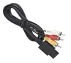 180cm AV TV RCA Video Cord Cable For Game CubeFor SNES GameCube3RCA Cable For N64 64 Whole 500pcsLot7856993