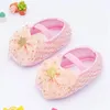 First Walkers Bowknot Baby Girl Shoes Lace Toddler Soft Sole Princess Footwear Infant Solid Anti-Slip Born Brib 0-18M