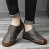 Casual schoenen Men Heren Loafers Kwaliteit Lederen flats mocassins Big Size 38-47