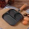 Pans 3-in-1 Breakfast Pan Fried Egg Griddle Non Stick Small Frying Pancake Nonstick Cast Iron Molds