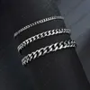 Chain Stainless Steel Bracelets For Men Blank Color Punk Curb Cuban Link Chain Bracelets On the Hand Jewelry Gifts trend for women d240419