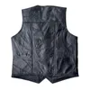 Version nette de gilets masculins du gilet en cuir de mouton pour les hommes de la tête de cheval de vent Classic The Four Seasons General