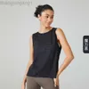 Desginer Alooo Yoga Top Shirt Clede Korte vrouw Summer Sporttank Dames lopen los snel droge training mouwloze fitness bovenste pak