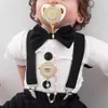 Fopspeen# Gouden Pacifier kralen Gepersonaliseerde hartvormige handgemaakte kettingclip BPA Gratis siliconen Infant Fopper voor Baby Shower Gift Chupetel2403