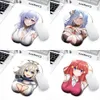 Il polso per mouse pad riposo divertente è applicabile al nakano topo pad quintessence animazione 3d staffa da polso silicone creativo y240419