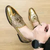 Casual Shoes Patent Leather For Men Glossy Platform Club Party Luxury Slip On Loafers Designer Footwear Moccasins