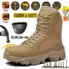 Stövlar Arbetssäkerhetsskor för män Mid-Calf Army Anti-Smash Anti-Stab vandringssko Sneakers Steel Toe Male Military Boot Tenis