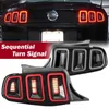 10-14 Ford Mustang Duman Lens LED dinamik dönüş sinyali için sıralı kuyruk lambaları