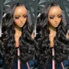 perruque bouclée humaine Wig Wig Front Lace Wig Hot Vendre une grande vague Long Curly Wig Headgear