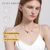 Chaînes Collier de charme en émail en émail