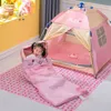 Bswolf Children Cartuny Coperte Camping Sleep Sleach per regali di compleanno Spesso da 1 cp di letto sul letto Animali Dormi 240415