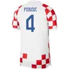 Croatie Soccer Jersey 2024 Euro Cup 2024 Croatie National Team 24 25 Football Shirt Kit Kid Kit Home White Away Blue Men Uniform Modric Kovacic Pasalic Perisic