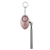 Alarmes de sécurité personnelle d'urgence portables autodéfense 130 Decibels LED Light Safety Key Chain Pédant pour femme enfants âgés