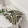 Тотасы большой емкость женского плеча соломенная сумка роскошные дизайнерские дизайнерские сумочка Resort Resort Bohemian Style Beach