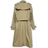 Designer di trench maschili Kensingtonkorean Edition Trench Long High End British in stile British Coat Udck