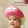 BC Babycare Baby Shower Cap justerbar söt dinosauri Soft Bathing Hair Wash Hat For Children Ear Protection Safe Kids Shampoo 240407