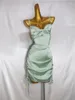 Casual Dresses Feicheng Women's Fashion Elegant Slim-Fit Sexy Satin Spaghetti Straps Chest Wrap Dress 146