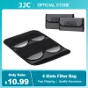 Cüzdanlar JJC 4 Yuva Kamera Lens Filtre Çantası Cüzdan Dayanıklı Polyester UV ND CPL Filtre Çantası 49mm 52mm 55mm 58mm 62mm 67mm 72mm 77mm 82mm