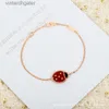 Luxe fijne Vancelfe Designer armband voor vrouwen Hoge versie Dik vergulde zeven Ladybug Five Flower Bracelet 18K Rose Gold Bracelet met merklogo