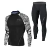 Findci Quick Dry Mens Running sets 2 pièces / sets Compression Sports Suits hommes Collons de basket-ball Clothes Gym Fitness Jogging Spo 240417