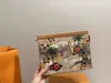 Top luksusowy projektant torebek malowana torba sprzęgła unisex torba do przechowywania torba na kartę portfela