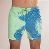 Cambio de pantalones cortos de natación para hombres Trajes de baño para niños Porteras de decoloración de agua Basques de natación de natación de playa de verano 240403