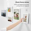 1020PCS Strong Adhesive Hooks Clear Picture Frame Poster No Drilling Wall Cabinet Kitchen Bathroom Accessories Screw Hook 240407