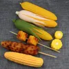 装飾的な花6pcs偽のコーン野菜の装飾は、シミュレートされたトウモロコシモデルを紹介します